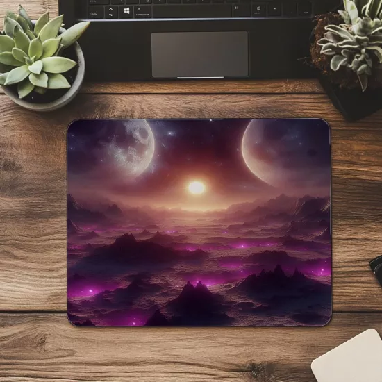 Farklı Evrende Yürüyüş Mouse Pad - 19x23 cm 2 mm Dikdörtgen İthal Baskılı Mouse Pad