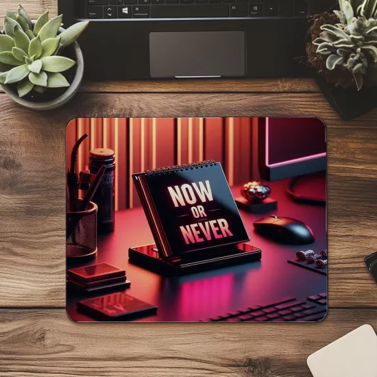 Karar Anı Sloganlı 3D Mousepad - 19x23 cm 2 mm Dikdörtgen İthal Baskılı Mouse Pad