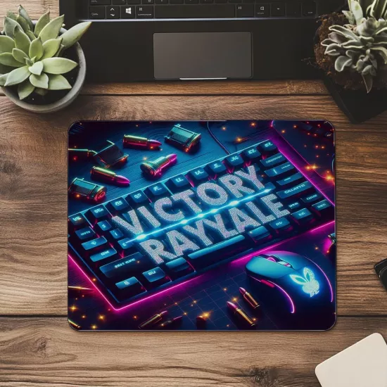 Battle Royale Temalı Zafer Mousepad - 19x23 cm 2 mm Dikdörtgen İthal Baskılı Mouse Pad