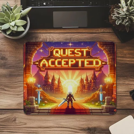 Orta Çağ Temalı Gamer Mousepad - 19x23 cm 2 mm Dikdörtgen İthal Baskılı Mouse Pad