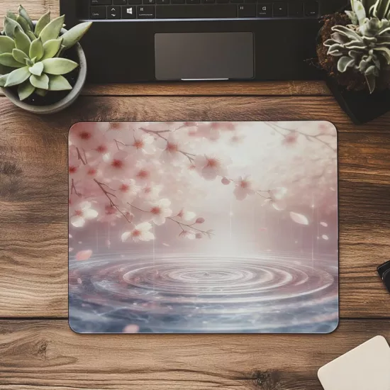 Yumuşak Pembe Gölge Efektli Mouse Pad - 19x23 cm 2 mm Dikdörtgen İthal Baskılı Mouse Pad