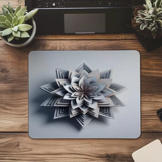 3D Kenar Gölgelendirmeli Minimal Mouse Pad - 19x23 cm 2 mm Dikdörtgen İthal Baskılı Mouse Pad