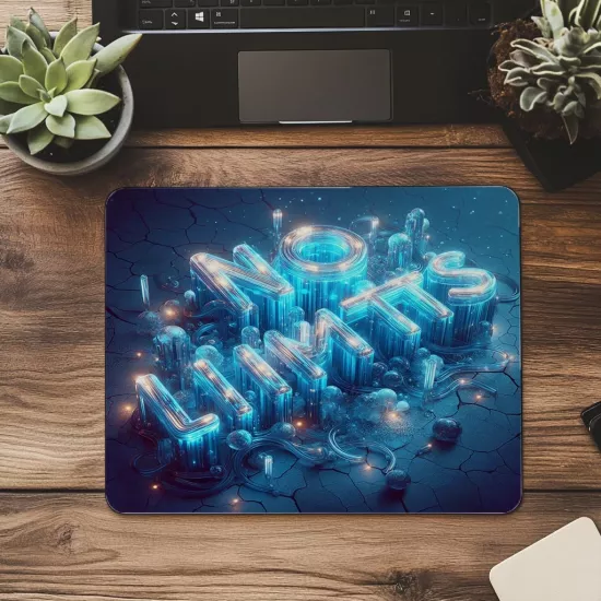 Cracked Zeminli Enerji Dolu Mousepad - 19x23 cm 2 mm Dikdörtgen İthal Baskılı Mouse Pad