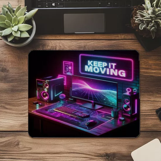 Hızlı ve Enerjik Tasarımlı Mousepad - 19x23 cm 2 mm Dikdörtgen İthal Baskılı Mouse Pad