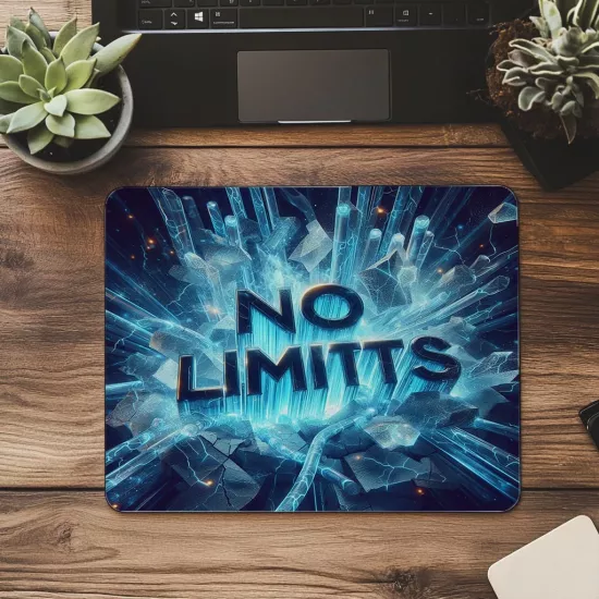 Sınır Tanıma Temalı Neon Glow Mouse Pad - 19x23 cm 2 mm Dikdörtgen İthal Baskılı Mouse Pad