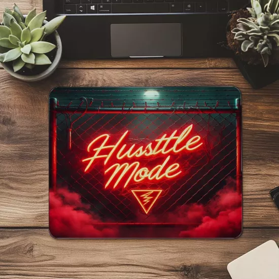 Yoğun Çalışma Ruhlu Neon Mouse Pad - 19x23 cm 2 mm Dikdörtgen İthal Baskılı Mouse Pad