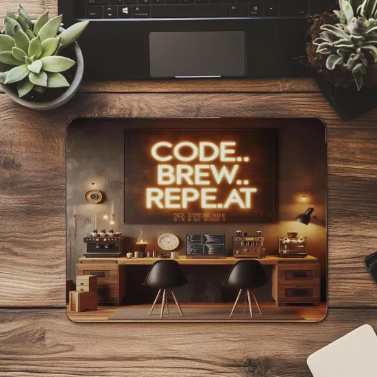 Yazılımcı Ofisine Özel Kodlu Mousepad - 19x23 cm 2 mm Dikdörtgen İthal Baskılı Mouse Pad