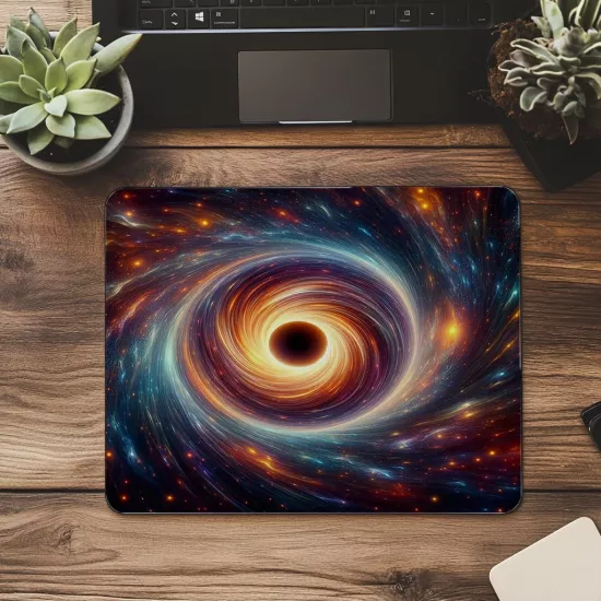 Yıldızları Yutan Kozmik Mouse Pad - 19x23 cm 2 mm Dikdörtgen İthal Baskılı Mouse Pad