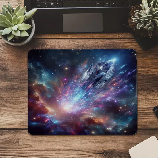 Hypercolor Uzay Tasarımı Mouse Pad - 19x23 cm 2 mm Dikdörtgen İthal Baskılı Mouse Pad