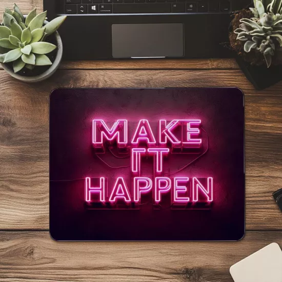 Stay Weird Neon Yazılı Eğlenceli Mousepad - 19x23 cm 2 mm Dikdörtgen İthal Baskılı Mouse Pad