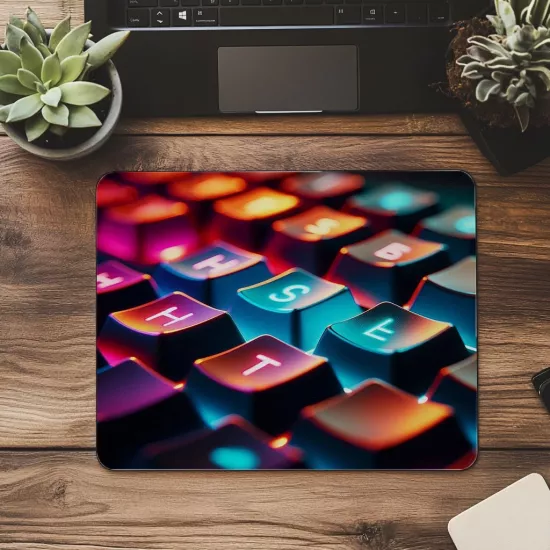 Hustle Temalı RGB Klavye Mousepad - 19x23 cm 2 mm Dikdörtgen İthal Baskılı Mouse Pad