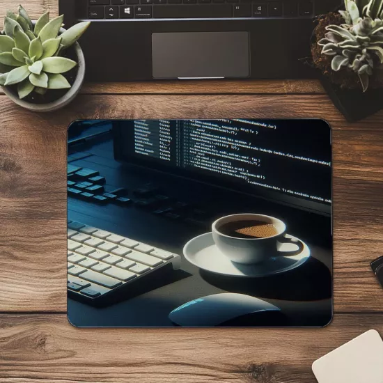 Gölge & Kod Dengesiyle Dingin Mouse Pad - 19x23 cm 2 mm Dikdörtgen İthal Baskılı Mouse Pad