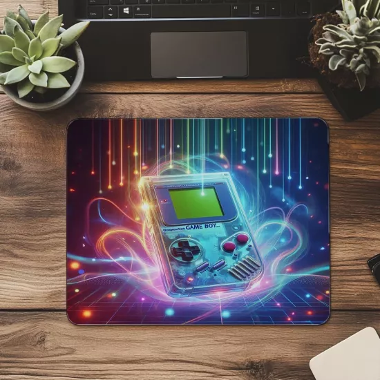 3D Stil Eski Oyun Makinesi Mouse Pad - 19x23 cm 2 mm Dikdörtgen İthal Baskılı Mouse Pad
