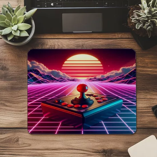 Eski Konsol Kumandası Mouse Pad - 19x23 cm 2 mm Dikdörtgen İthal Baskılı Mouse Pad