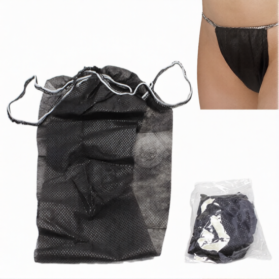 100 Adet Tek Kullanımlık Tela Nonwoven Tanga Külot Tek Tek Poşetli Spa Masaj Hasta Külodu Hijyenik Kullan At İç Çamaşırı Nefes Alabilen Kumaş