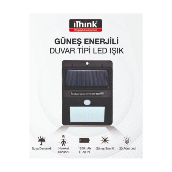 Ithink Güneş Enerjili Led Aydınlatma Dış Mekan