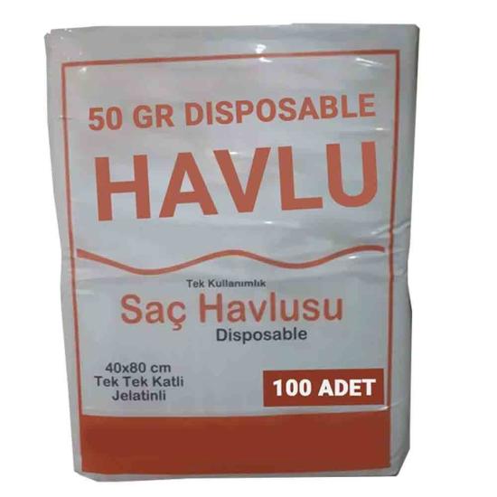 1000 Adet Tek Kullanımlık Otel Buklet Sauna Kuaför  Saç Baş Spor Salonu Seyahat Havlusu 50 Gr 40×80