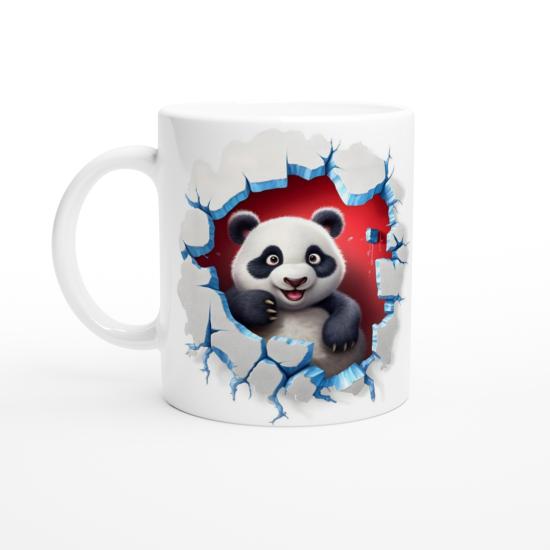 3D Sevimli Panda Baskılı Kupa Bardak