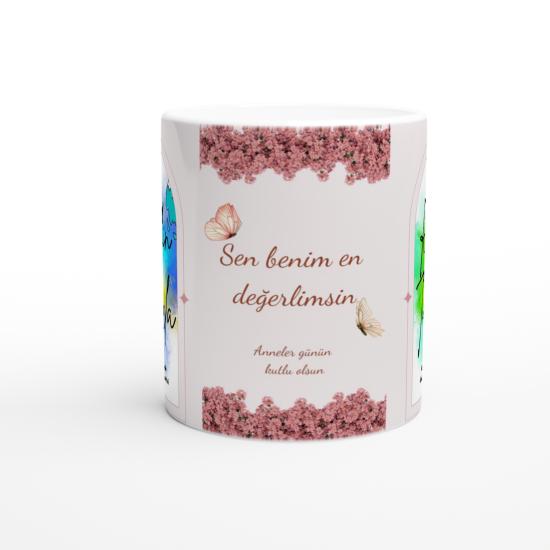 Sen Benim En Değerlimsin Baskılı Kupa Bardak