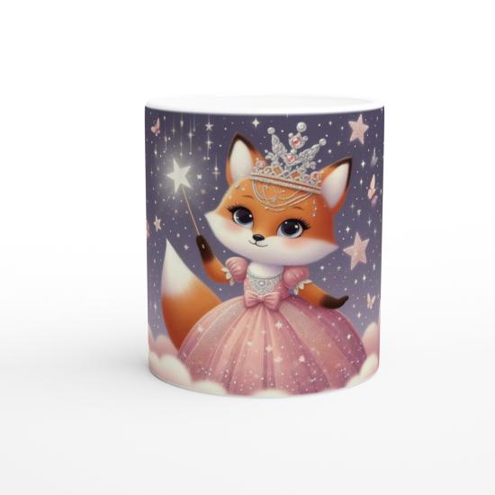 Peri Masalı Prenses Tilki Temalı Çocuklara Özel Baskılı Kupa Bardak