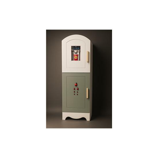 Eğitici Ahşap Buzdolabı Çocuk Gelişimine Destekleyici 3 Yaş Üstü