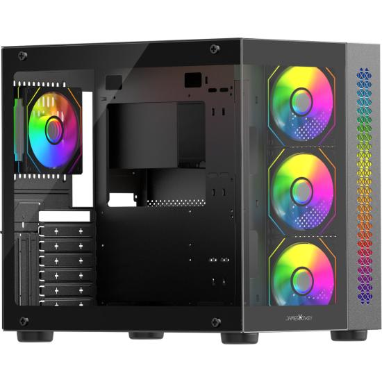 James Donkey Stark S800 4xargb Temperli Cam 750W 80+ Bronze Atx Siyah Gaming (Oyuncu) Kasa
