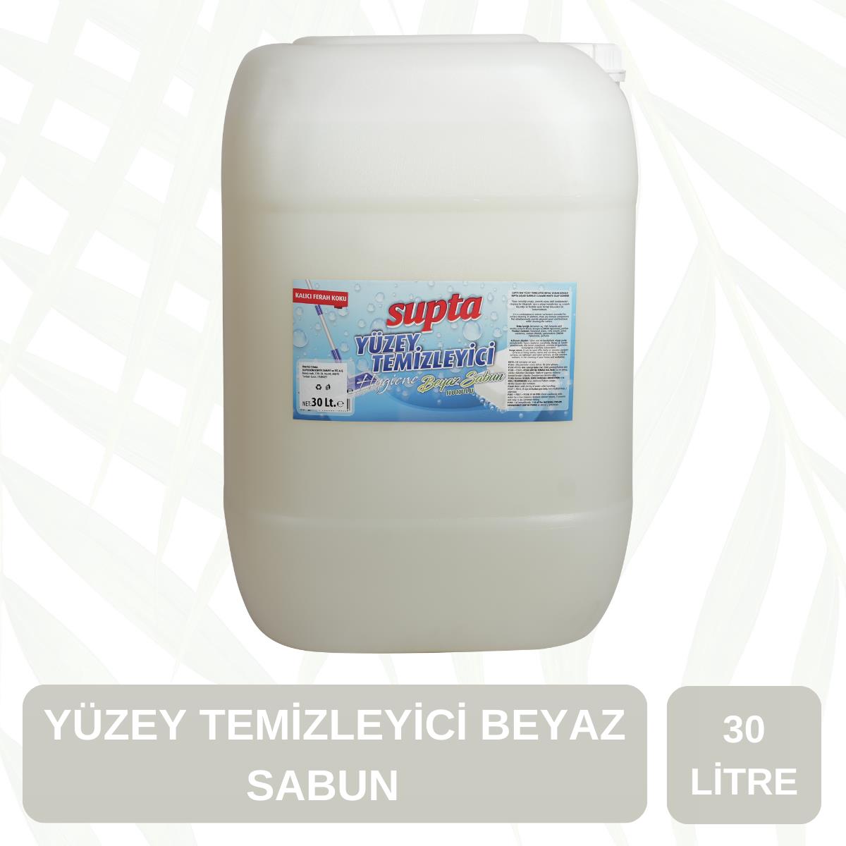 Supta%20Sıvı%20Yüzey%20Temizleyici%20Beyaz%20Sabun%20Kokulu%2030%20LT