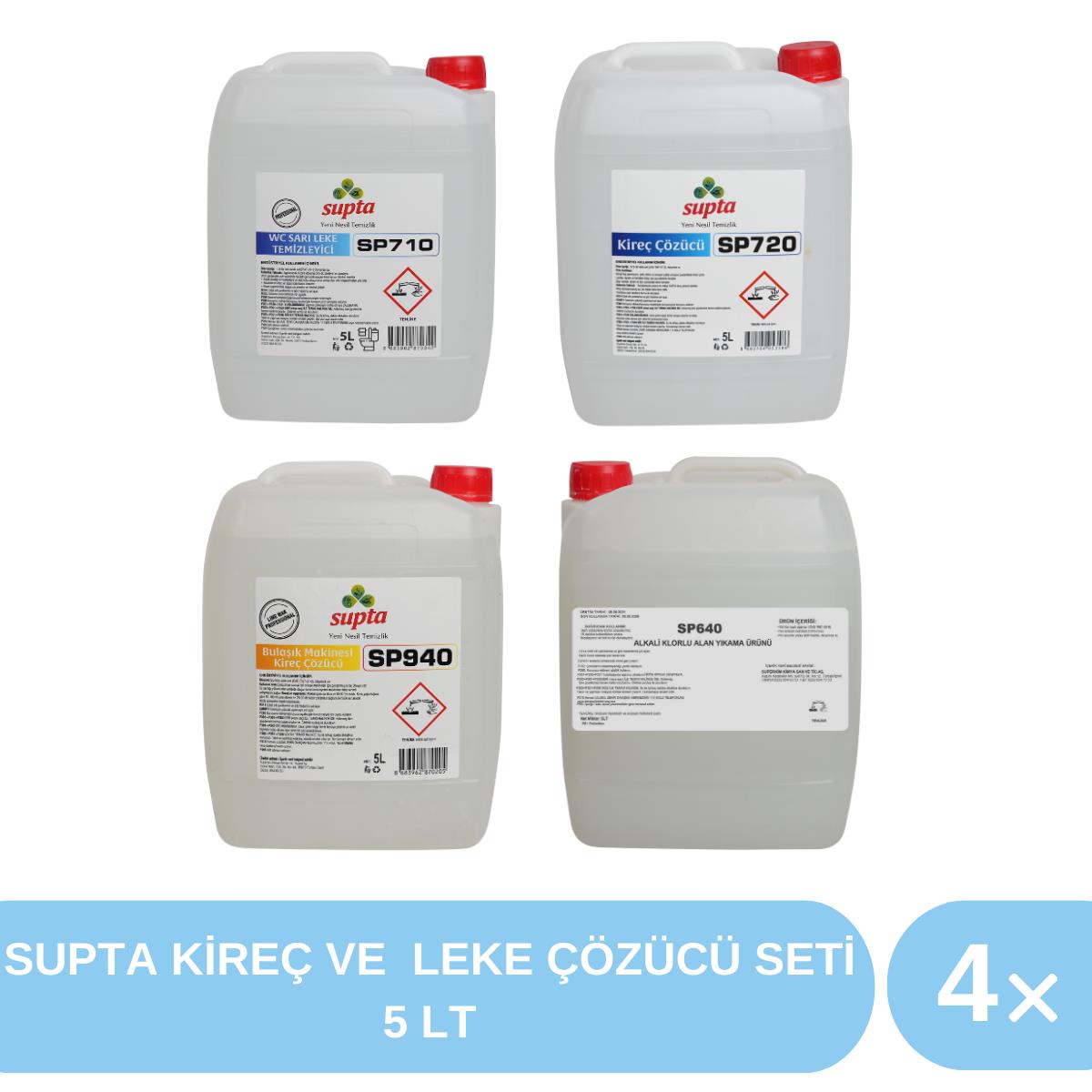 Supta%20Kireç%20ve%20Leke%20Çözücü%20Seti%205%20LT